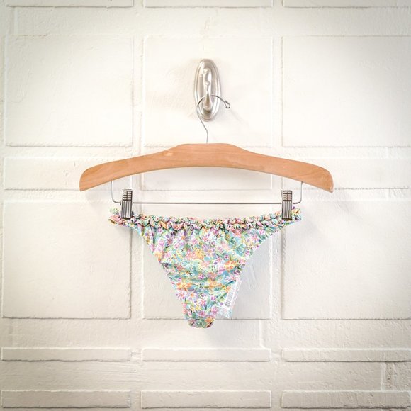 Rio De Sol Garden Leblon Tiny Bikini Bottom, Medium - Picture 2 of 5